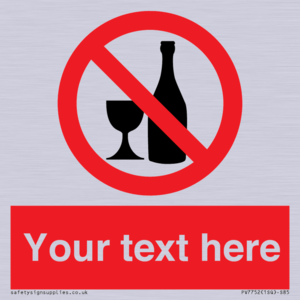 Custom prohibition no alcohol